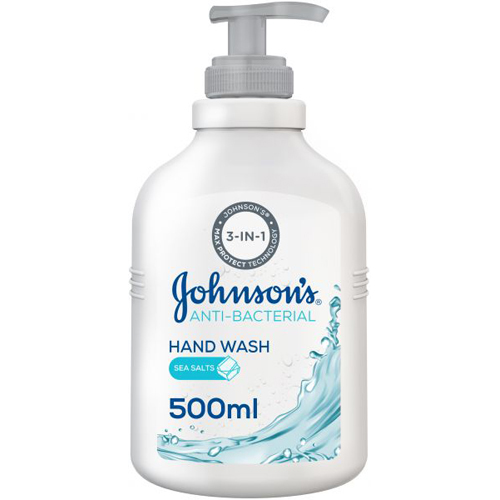 جونسون سائل تنظيف لليدين، مضاد للبكتيريا، بملح البحر