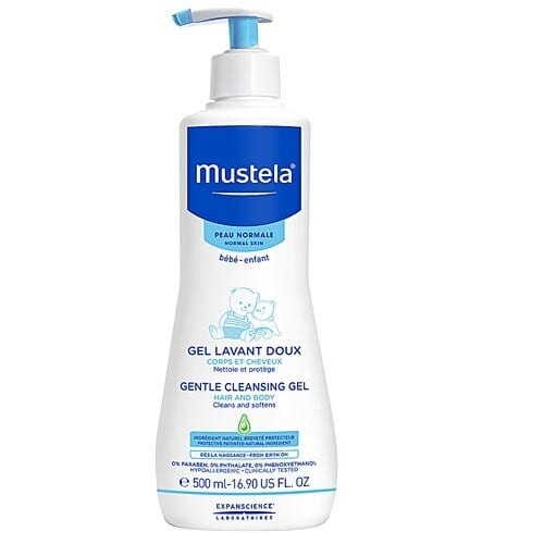 MUSTELA BEBE GENTLE CLEANSING GEL FOR HAIR-BODY 500ML