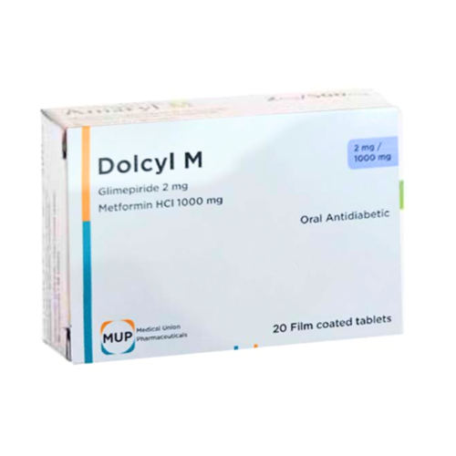 DOLCYL M 2MG/1000MG 20TAB