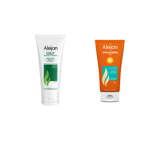 ALEJON OILY SKIN CLEANSER 150ML+SUNSCREEN GEL75ML