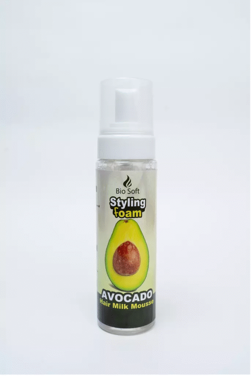 BIO SOFT Styling Foam Avocado Hair Milk Mousse 200ml