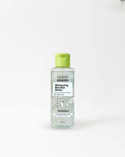 Leaves Whitening Micellar Water 5*1 Makeup Remover &Hydrates (For Dry Skin)200Ml