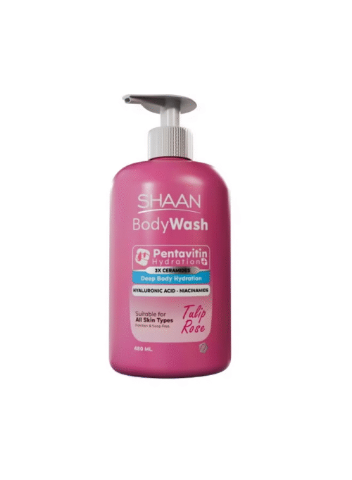SHAAN HYDRATING BODY WASH-TULIP ROSE 450 ML