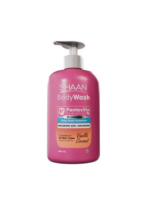 SHAAN HYDRATING BODY WASH-VANILLA COCONUT 450 ML