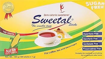SWEETAL SUGAR FREE 100 STICKS 1G
