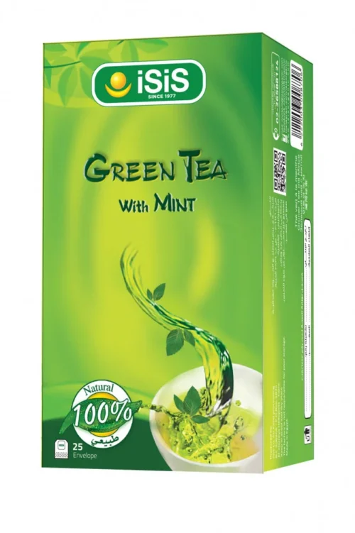 ISIS GREEN TEA  بالنعناع 25 كيس عرض