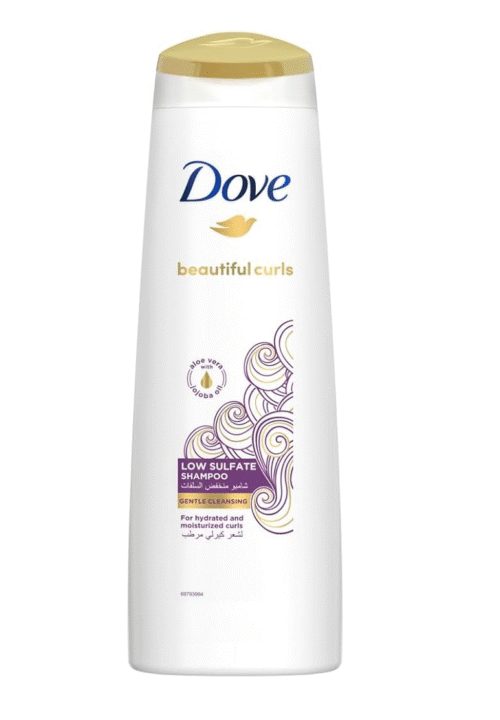 DOVE  شامبو منخفض السلفات لشعر كيرلى مرطب 350مل