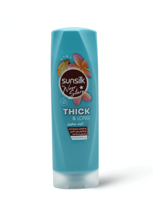 SUNSILK بلسم كثيف وطويل لبنى 350مل