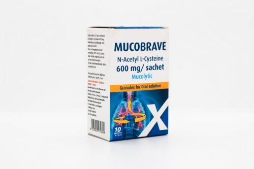 MUCOBRAVE  600 MG  5 GM 10 PD . EFF