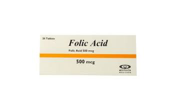FOLIC ACID 500 MCG 20 TAB