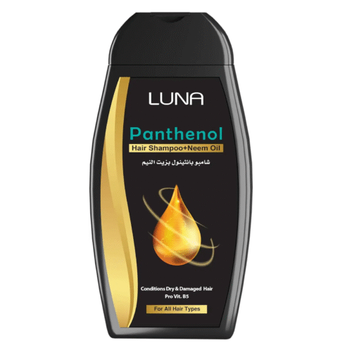 LUNA SHAMPOO PANTHENOL 200 ML بزيت النيم اسود