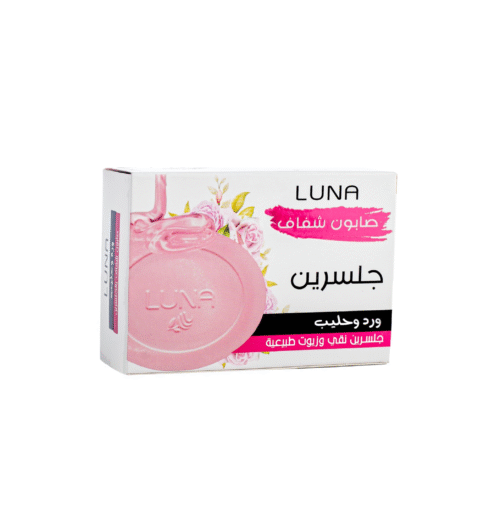 LUNA صابون جلسرين ورد وحليب 100جم