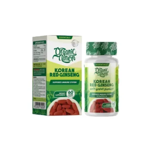ORGANIC NATION KOREAN RED GINSENG 60CAP