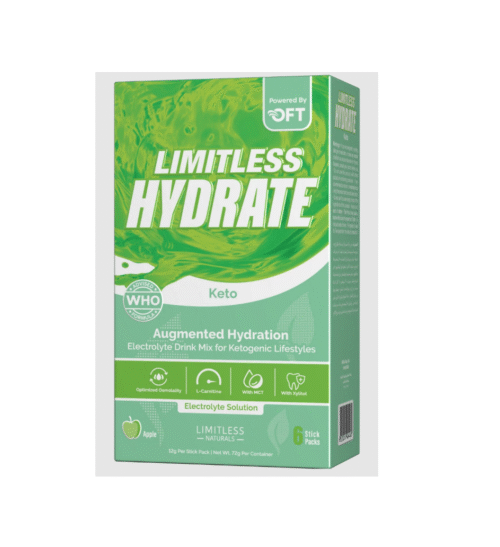 LIMITLESS HYDRATE KETO 6 PACKS APPLE FLAVOR