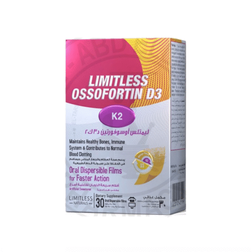 Limitless Ossofortin D3-K2 30 Oral Dispersible Films