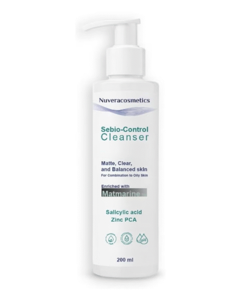 Nuveracosmetics Sebio-Control Cleanser with Salicylic Acid for Combination to Oily Skin, 200 ml