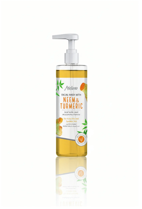 MELANO FACIAL WASH WITH NEEM&TURMERIC 200ML