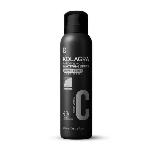 KOLAGRA WHITENING SPRAY SILVER SCENT FOR MEN 150 ML