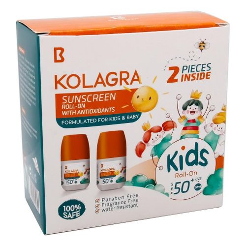KOLAGRA SUNSCREEN ROLL ON KIDS 1+1 60ML