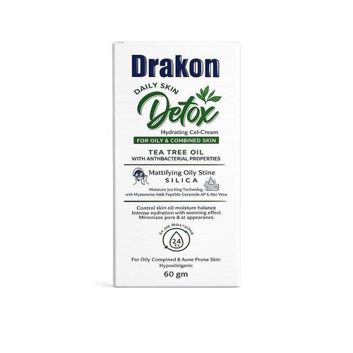 DRAKON DETOX ACNE PRONE SKIN CREAM TEA TREE OIL 60 ML