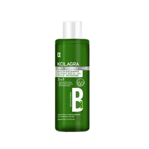KOLAGRA ANTI SHINE FACE TONER 200ML