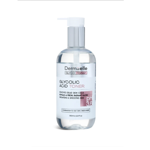 Dermaelle Gentle Exfoliating & Radiance Glycolic Acid Toner 350ml