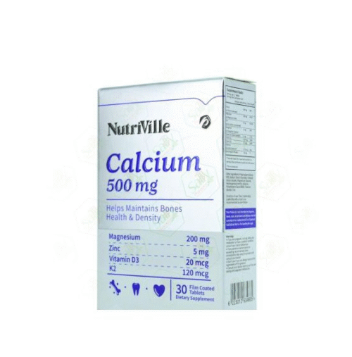 NUTRIVILLE CALCIUM 500MG 30 CAP