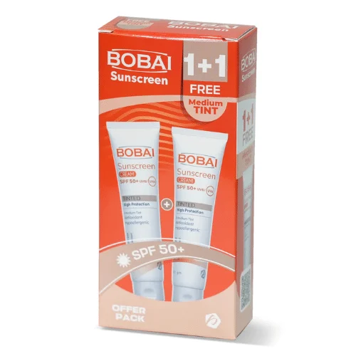 BOBAI SUNSCREEN MEDIUM TINTED CREAM SPF+50 1+1