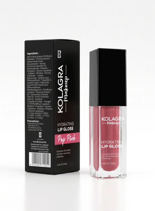 KOLAGRA MAKEUP HYDRATING LIP GLOSS -POP PINK- 6ML