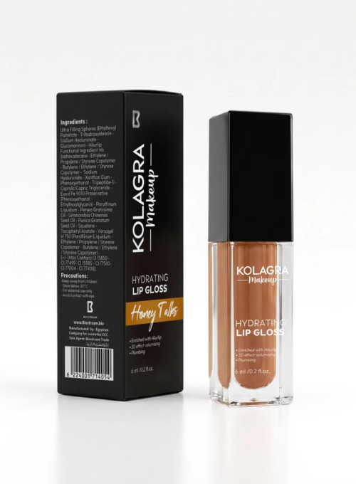 KOLAGRA MAKEUP HYDRATING LIP GLOSS -HONEY TALKS- 6ML