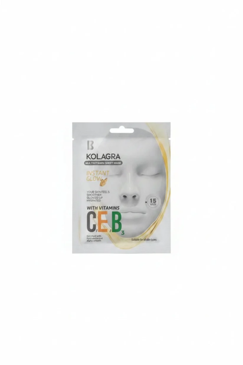 KOLAGRA Multivitamin Sheet Mask Instant Glow -1 sheet