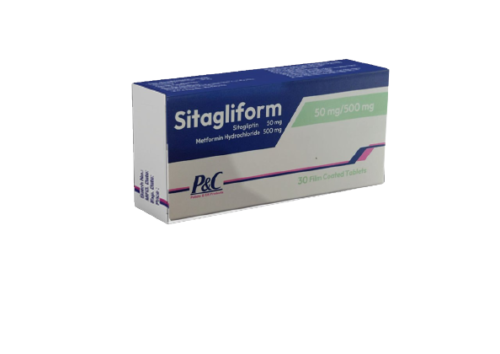 SITAGLIFORM 50/500MG 30 TAB